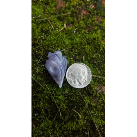 Holley Blue Agate free-form carving