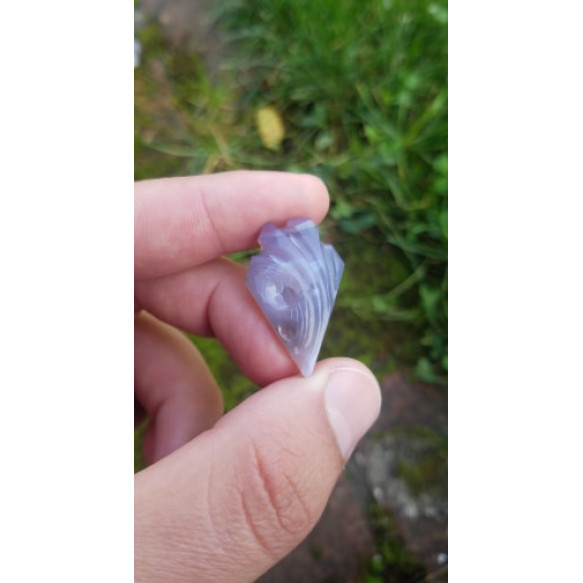 Holley Blue Agate free-form carving