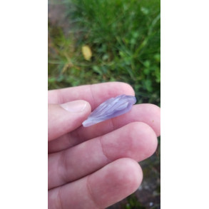 Holley Blue Agate free-form carving Holley Blue Agate free-form carving